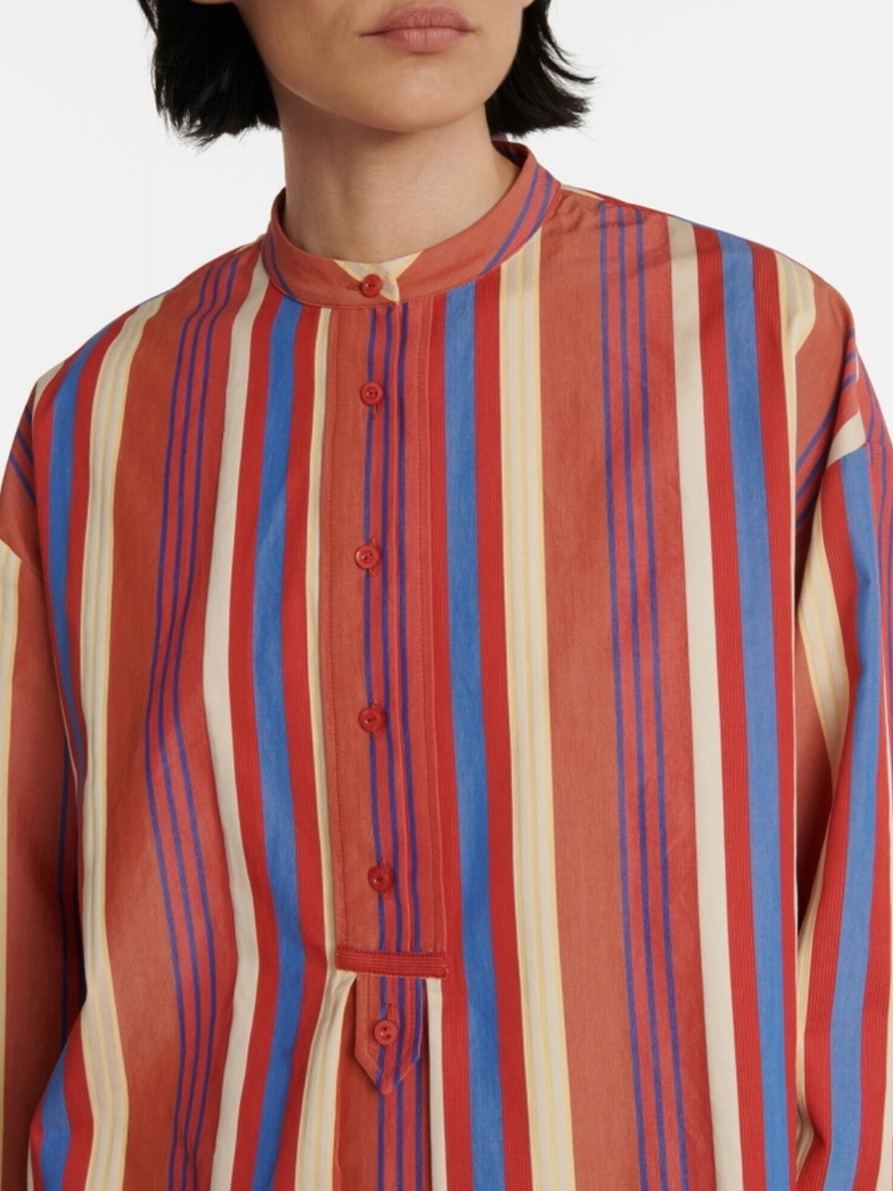 Loro Piana Striped Long-Sleeve Cotton Shirt Size Women’s US 6 NWOT MSRP $1200 - Picture 4 of 6
